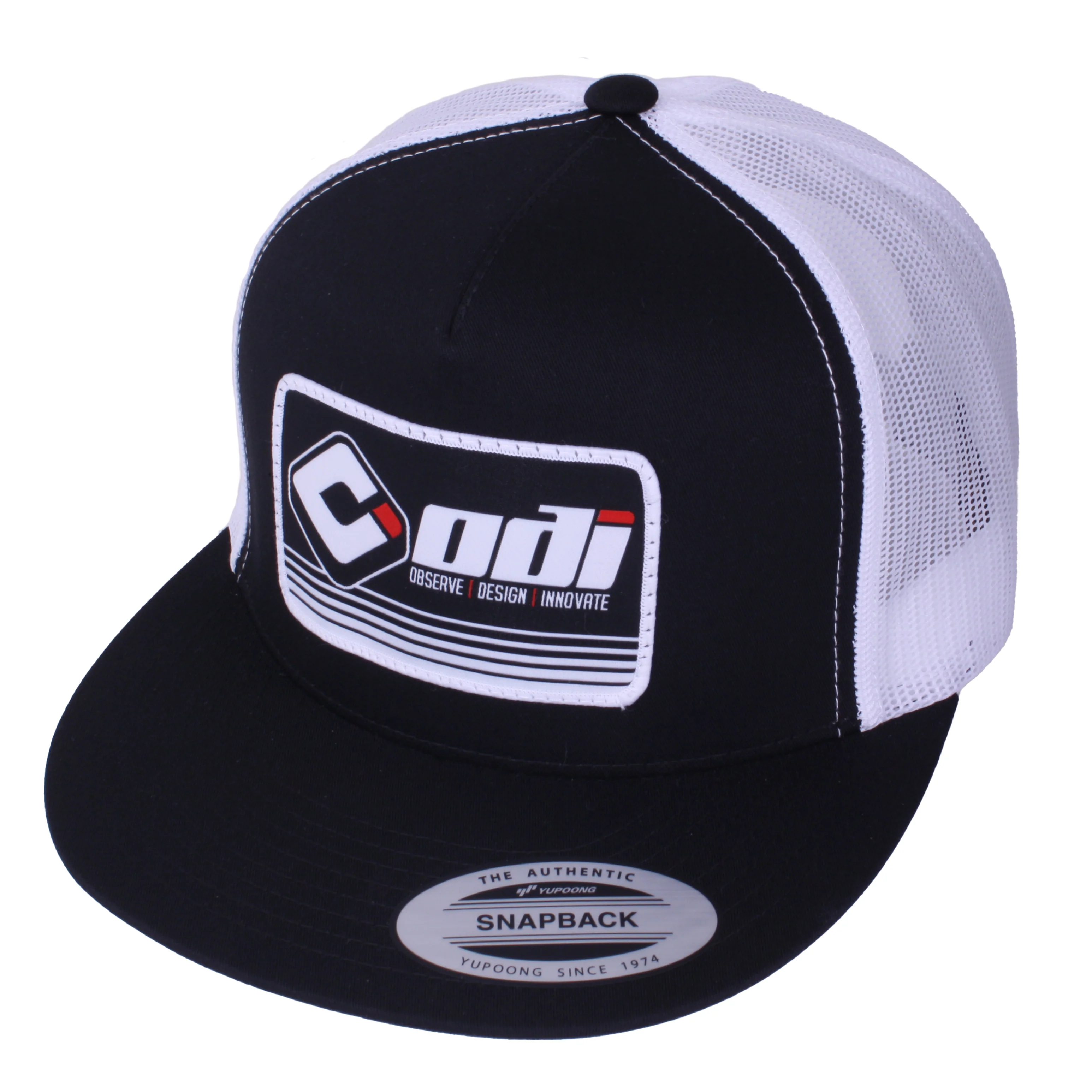 ODI FADE HAT Flat Bill - BLACK/White/Black