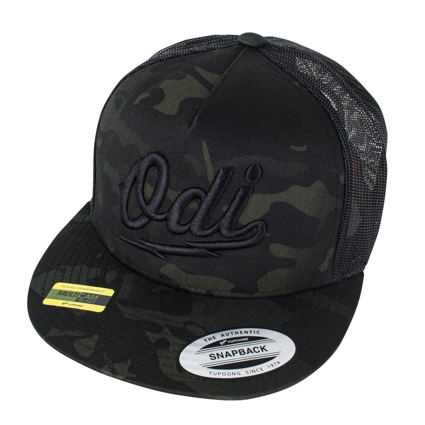 SCORCH-TRUCKER HAT: Multi-Camo/Black